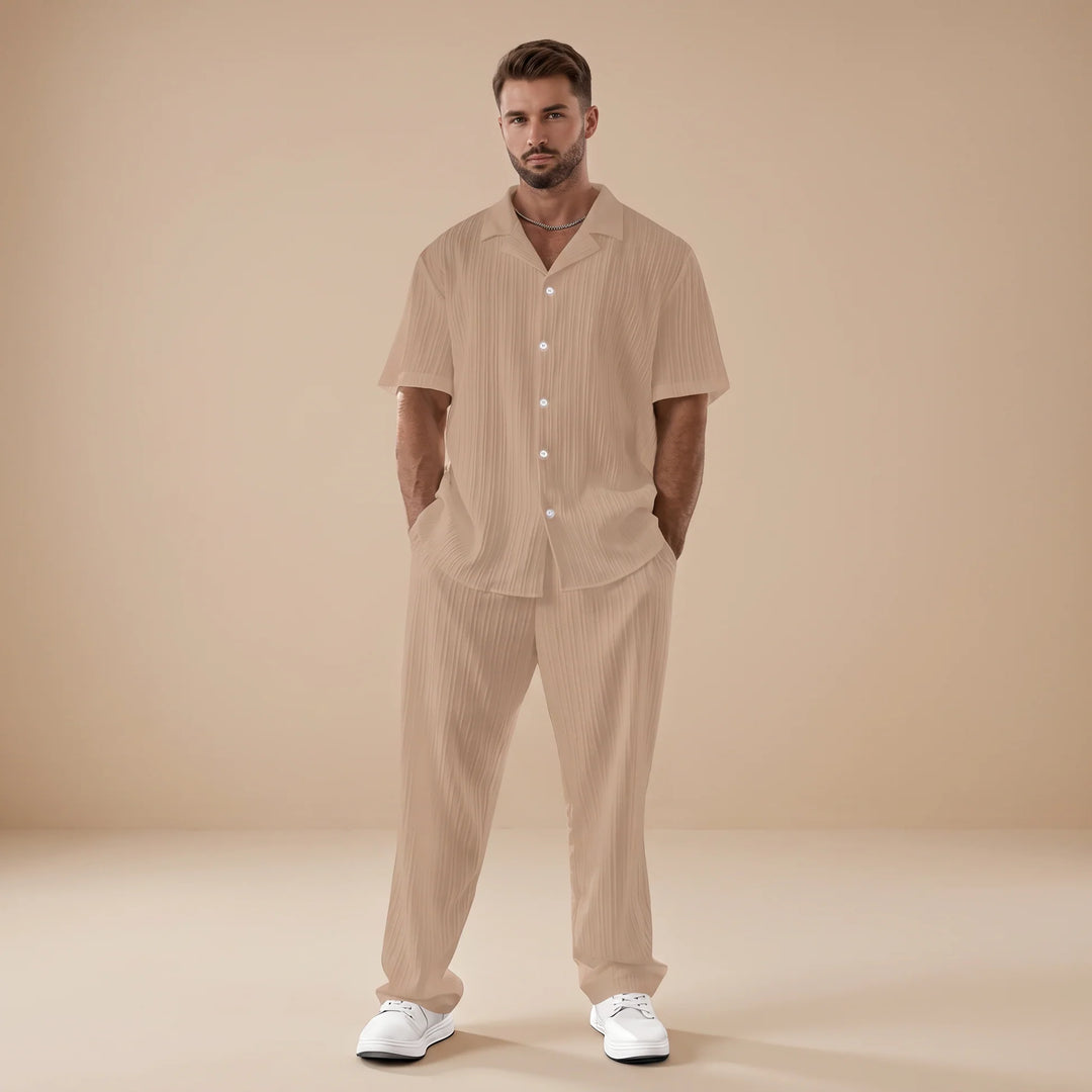 Scott - Conjunto Relajado Con Rayas