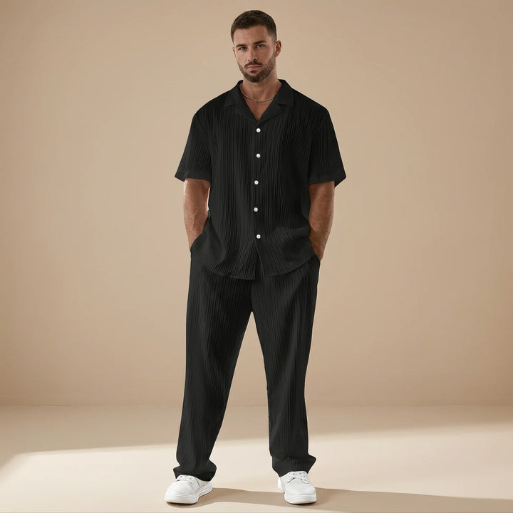 Scott - Conjunto Relajado Con Rayas