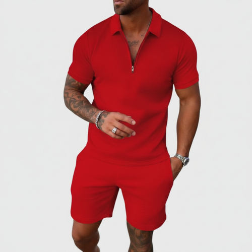 André - Conjunto de Camisa Polo y Shorts