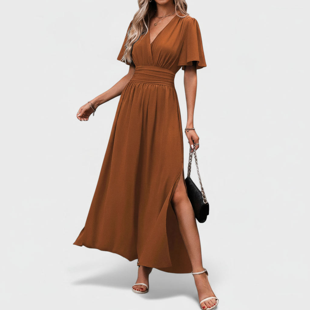 Eterna - vestido maxi elegante negro