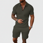 André - Conjunto de Camisa Polo y Shorts