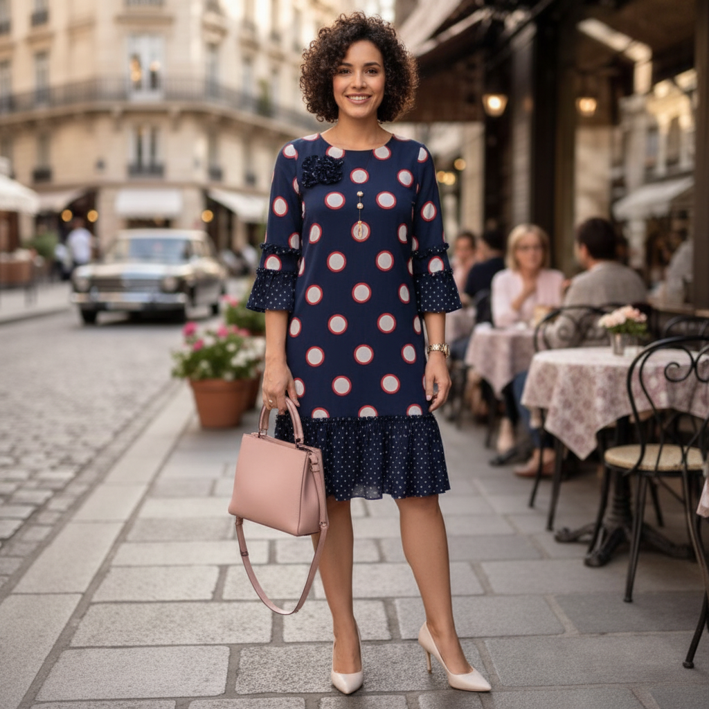 CLOTILDE | VESTIDO AZUL MARINO