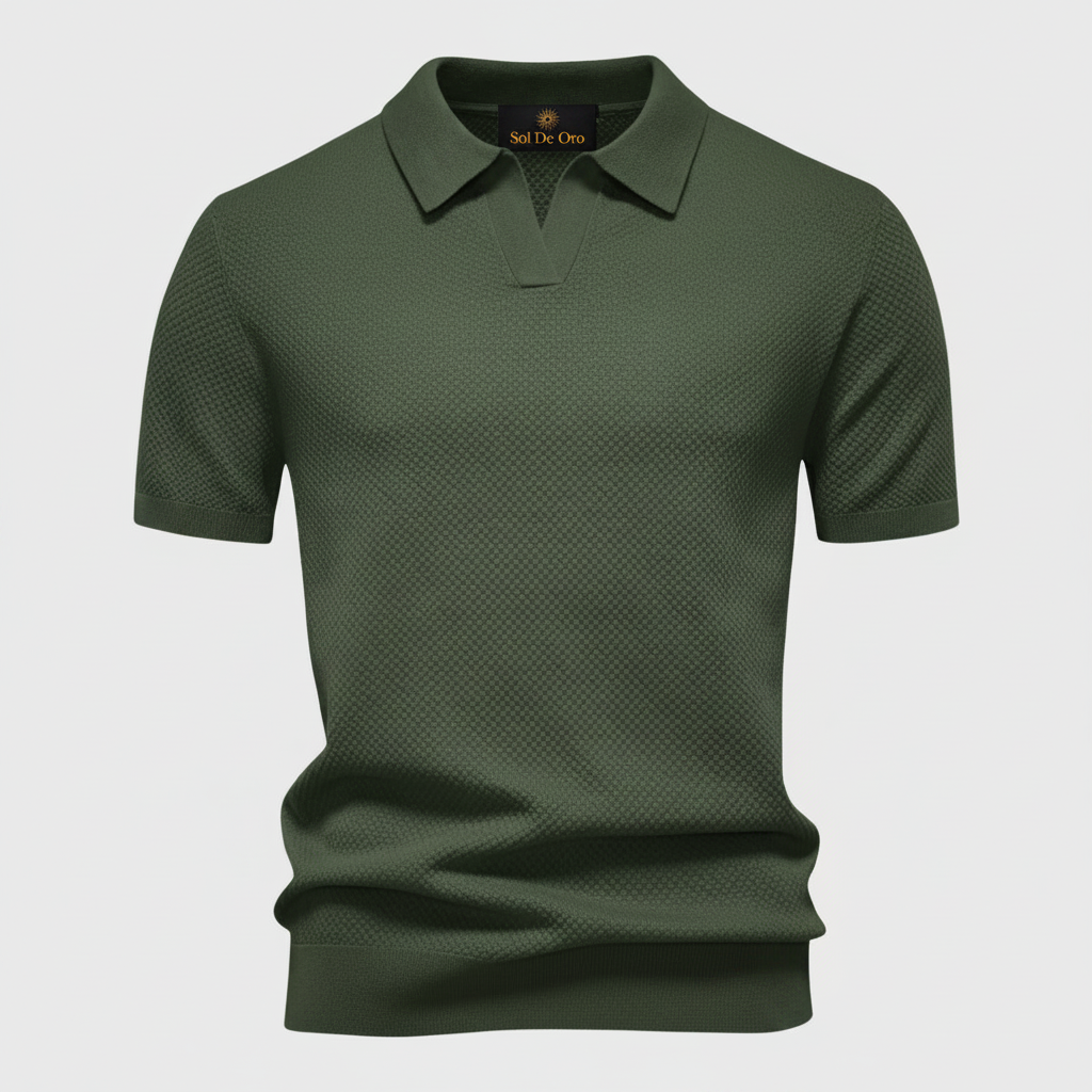 Polo verde militar Sol De Oro