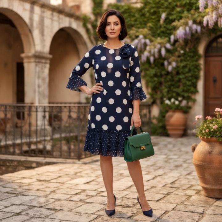 CLOTILDE | VESTIDO AZUL MARINO