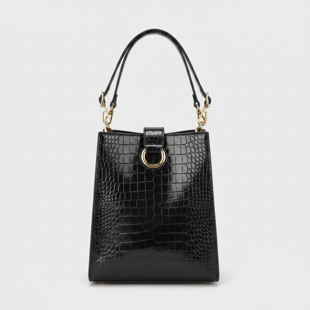 Paula | cartera de mano con motivo cocodrilo