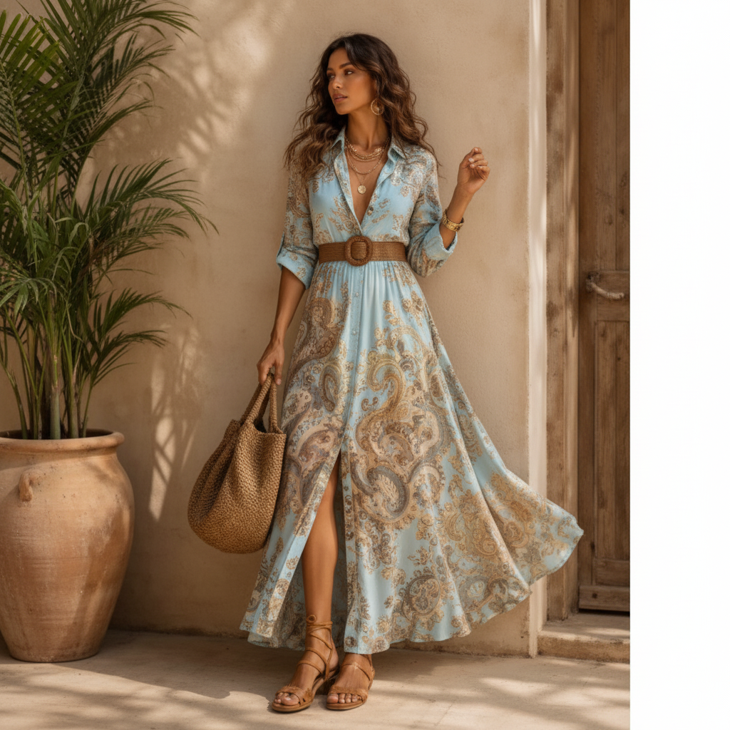 Lorna | Vestido Estilo Mediterráneo