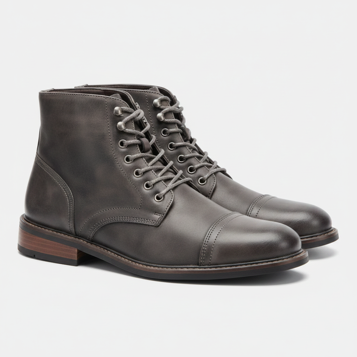 Vasco - Sapatos Derby Retro em Pele para Homem