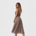 Danae | vestido midi de lunares