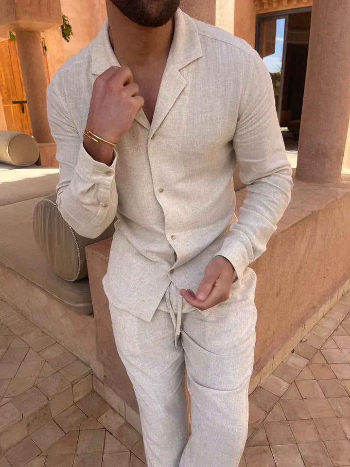 Joel™ | Conjunto de Linho Premium