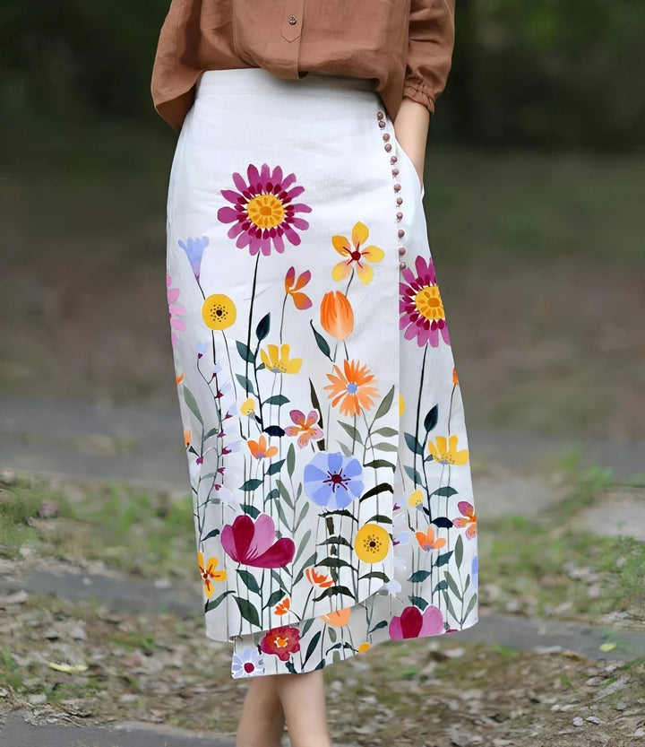 Manda - Falda Asimétrica Elegante En Línea A Para Mujer