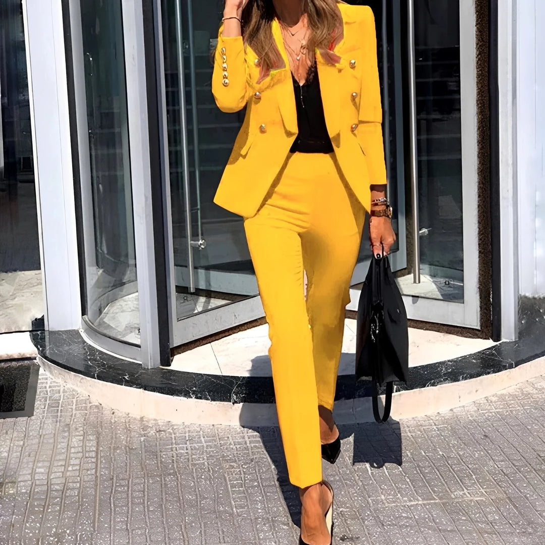 Erika - Conjunto Moderno De Blazer Y Pantalones Para Mujer