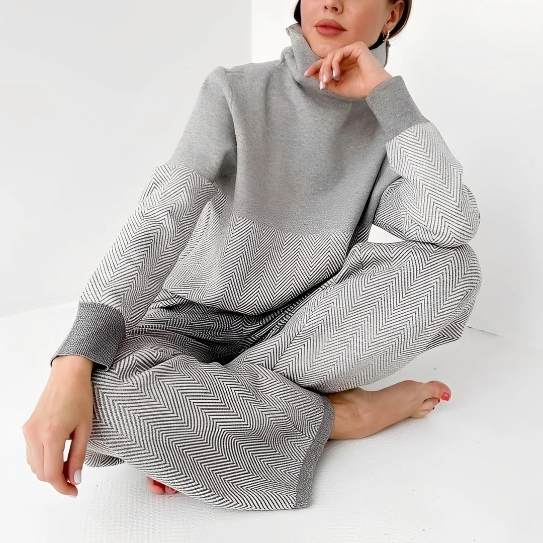 Milly | Conjunto Casual De Duas Peças Em Fleece Para Mulheres