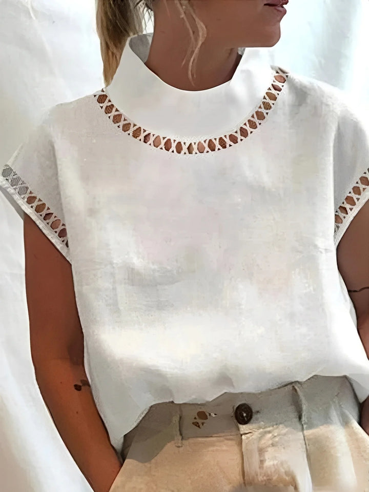 Nannie - Elegant Women's Top with Neckline