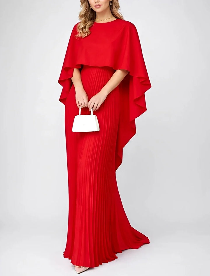 Zuzanna | Vestido Maxi Elegante De Chiffon Plissado