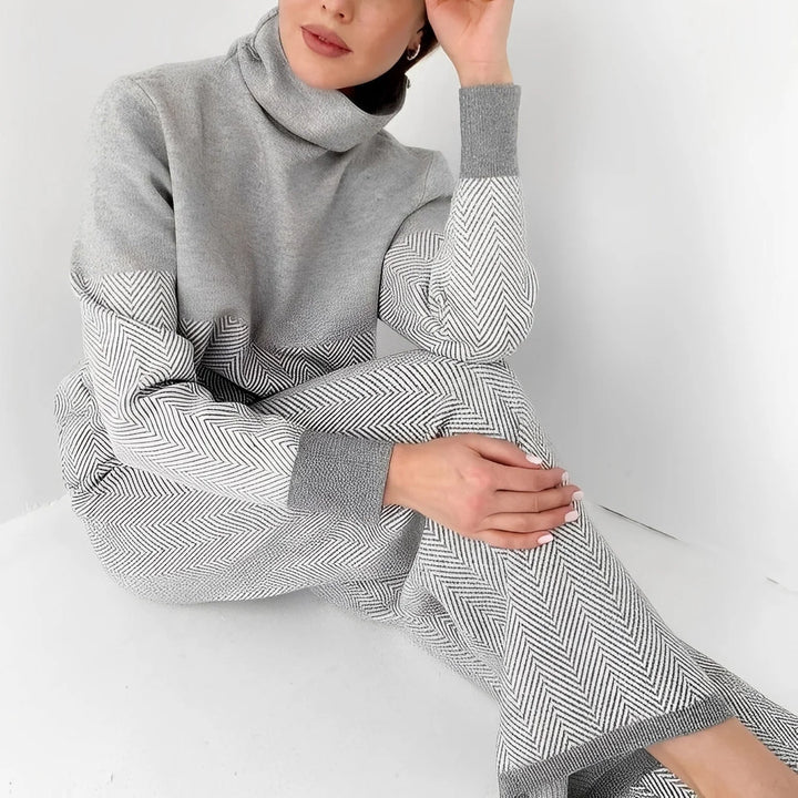 Milly | Conjunto Casual De Duas Peças Em Fleece Para Mulheres