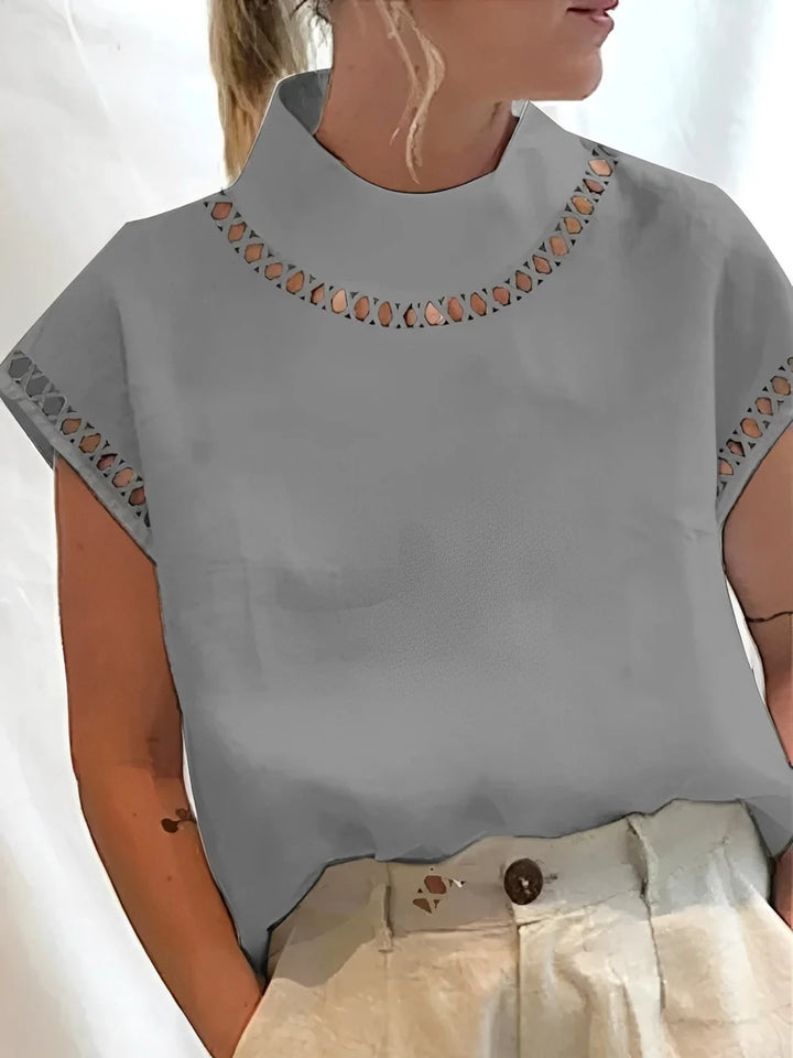 Nannie - Elegant Women's Top with Neckline