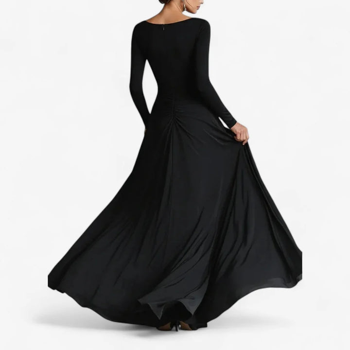 Salima™ | Vestido Fluido Con Corpío Ceñido