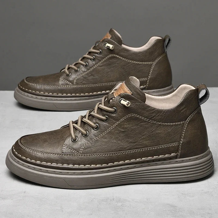 Zenon - Zapatillas Casuales De Cuero Vegano