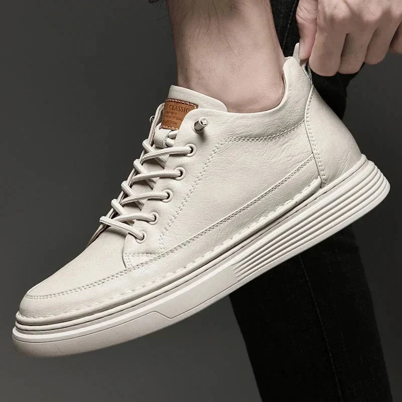 Zenon - Zapatillas Casuales De Cuero Vegano