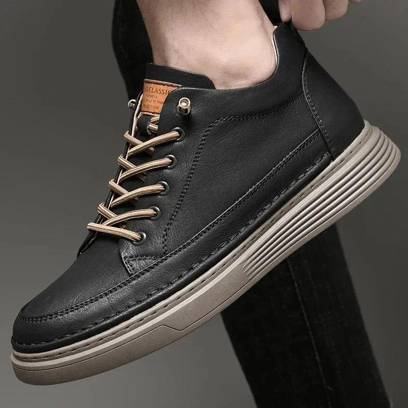 Zenon - Zapatillas Casuales De Cuero Vegano