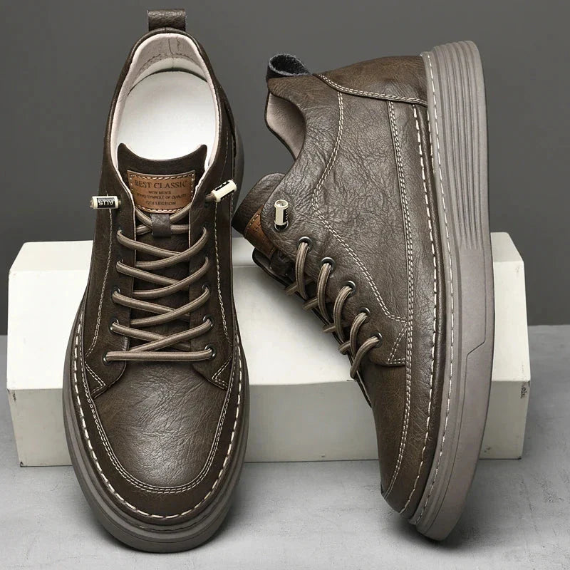 Zenon | zapatillas casual de piel