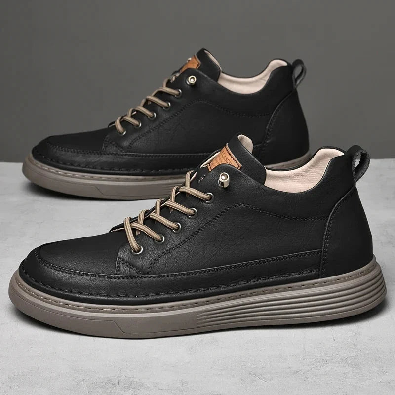 Zenon - Zapatillas Casuales De Cuero Vegano