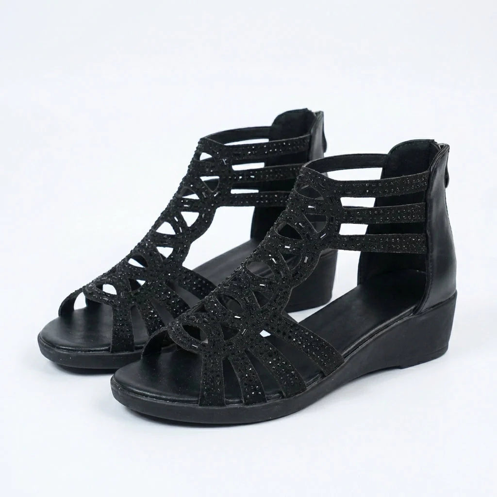 Jeanette™ | Sandalias ortopédicas con cuña para una comodidad sin límites