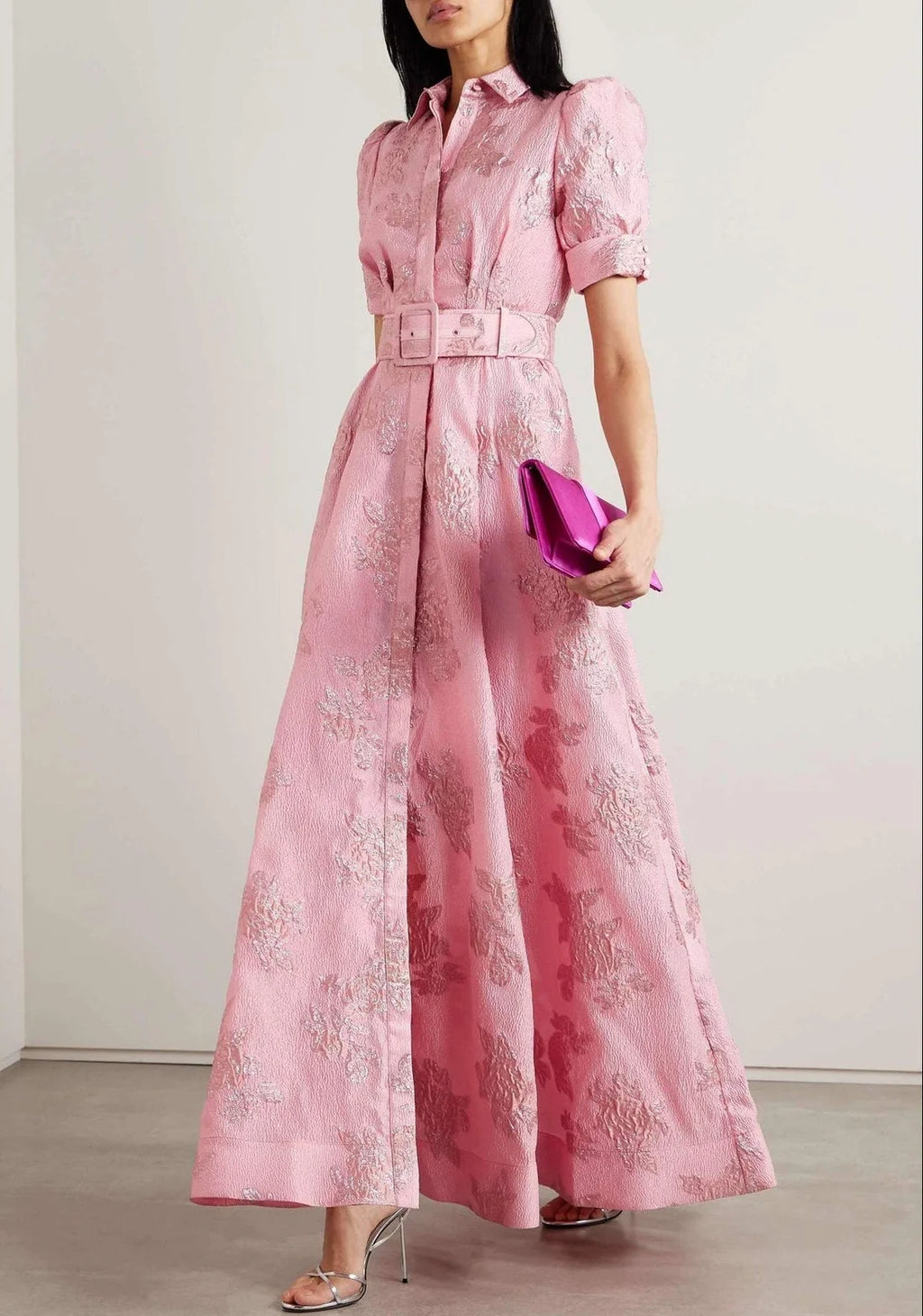 Ariadna™ | Vestido con Manga Corta Abullonada
