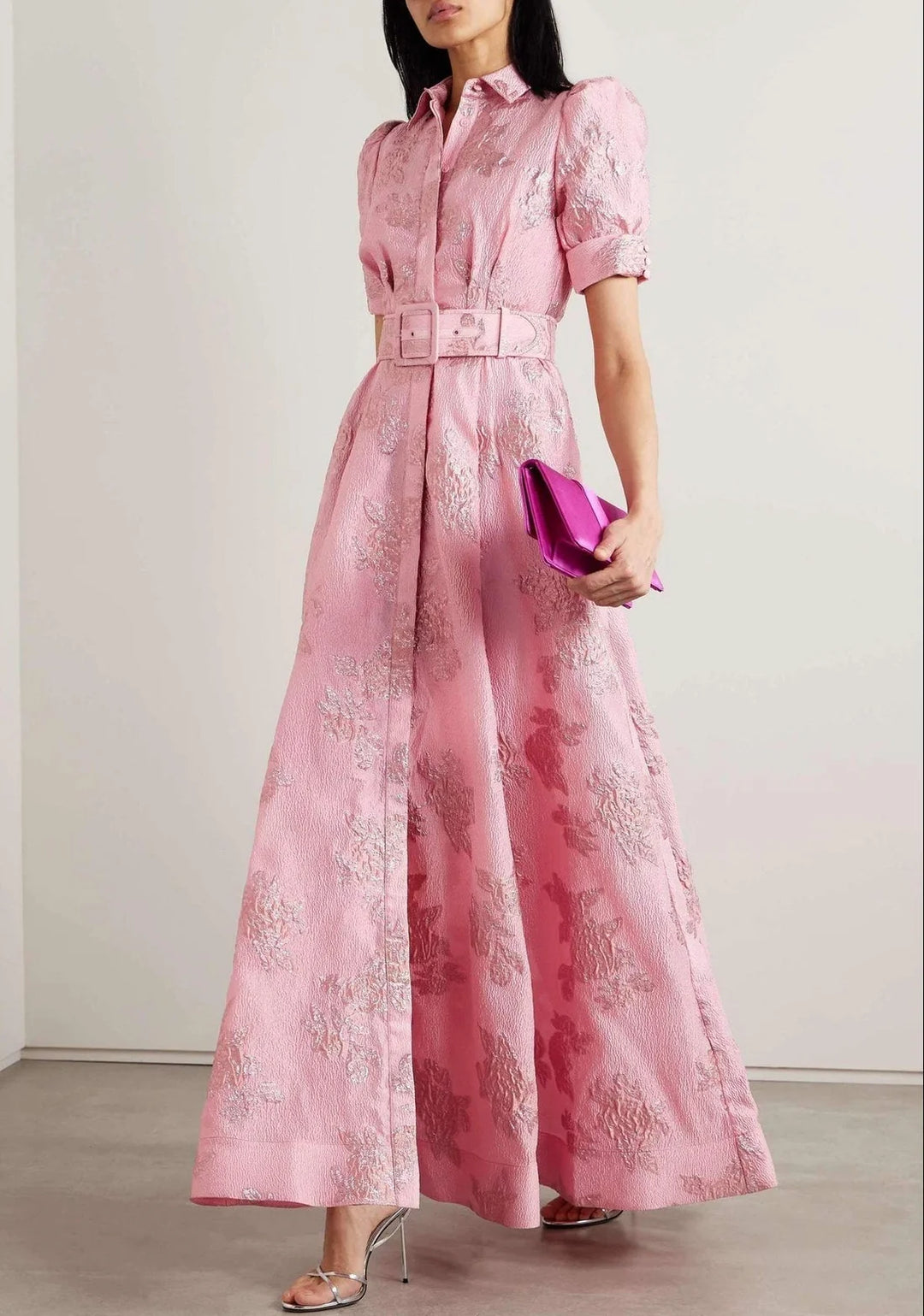 Ariadna™ | Vestido Com Manga Curta Balonê