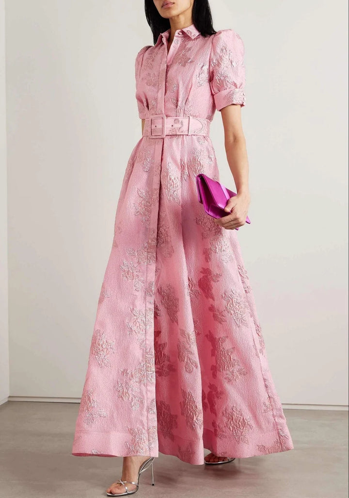 Ariadna™ | Vestido Com Manga Curta Balonê