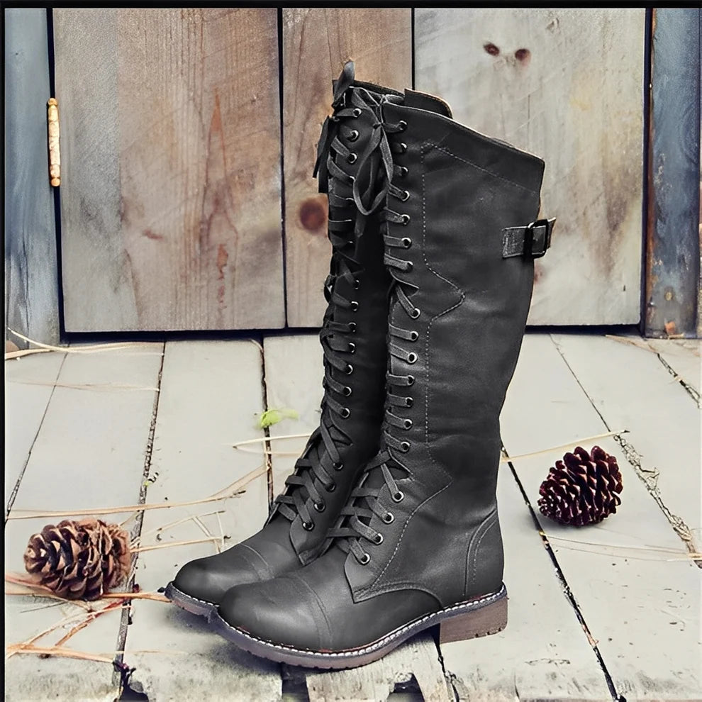 Desirée | botines altos con cordones