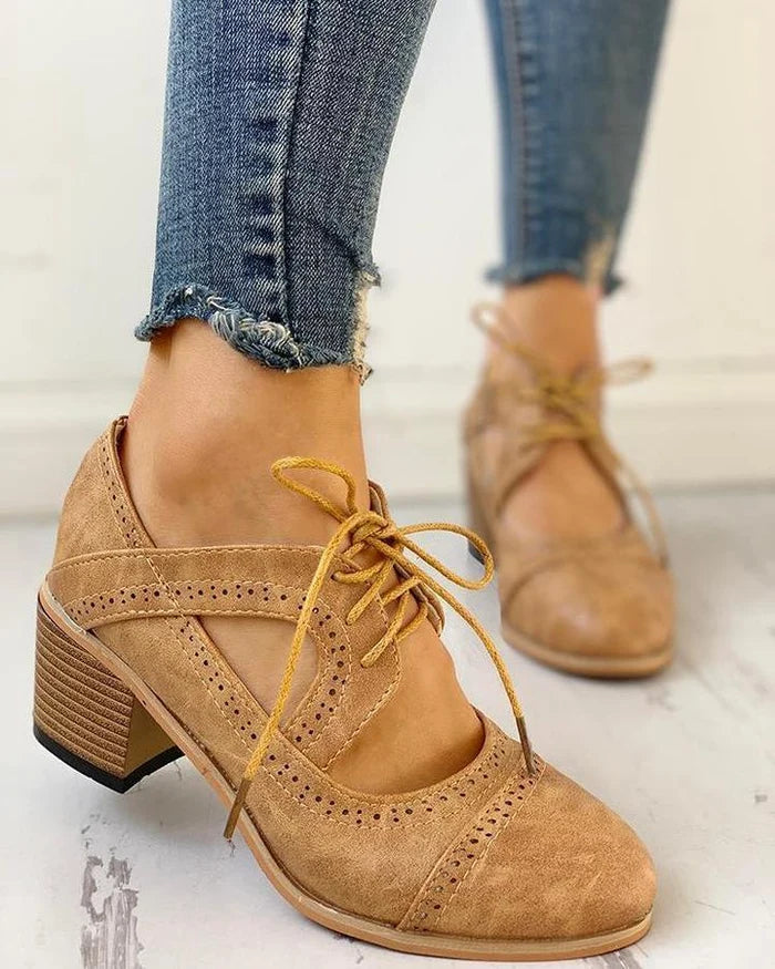 RIANNA - SAPATOS VINTAGE DE SALTO ALTO PARA MULHER