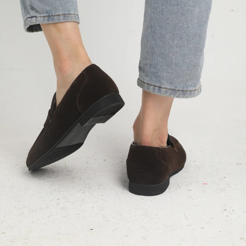 MEN'S SUEDE PENNY LOAFERS – STYLISH SLIP-ON DRESS SHOES