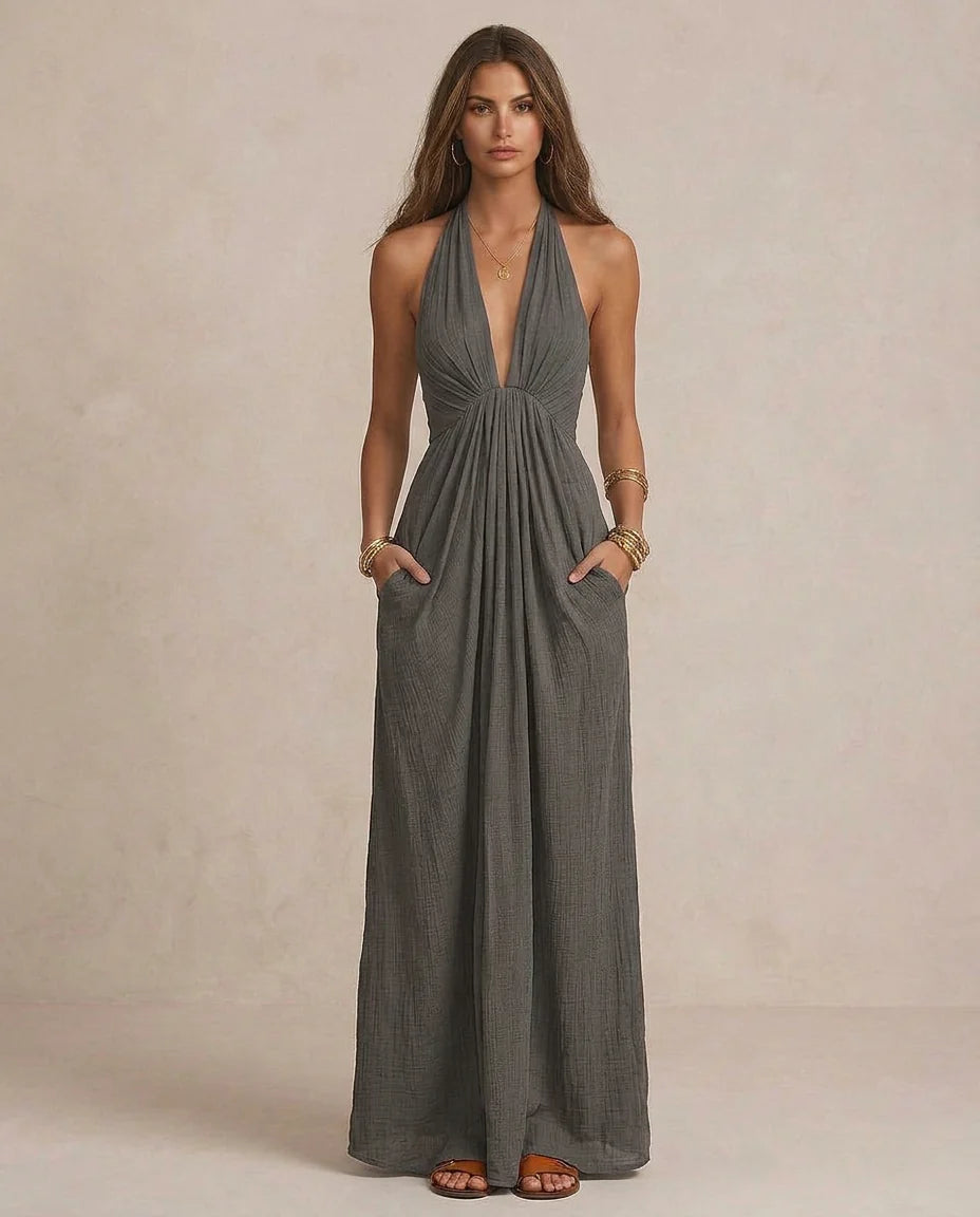 Julía | Maxi Vestido Drapeado