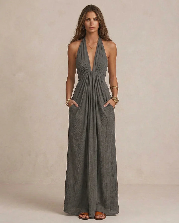 Julía | Maxi Vestido Drapeado