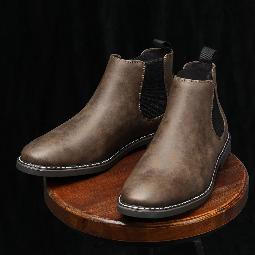 Dinis - Botines Chelsea de Cuero para Hombre
