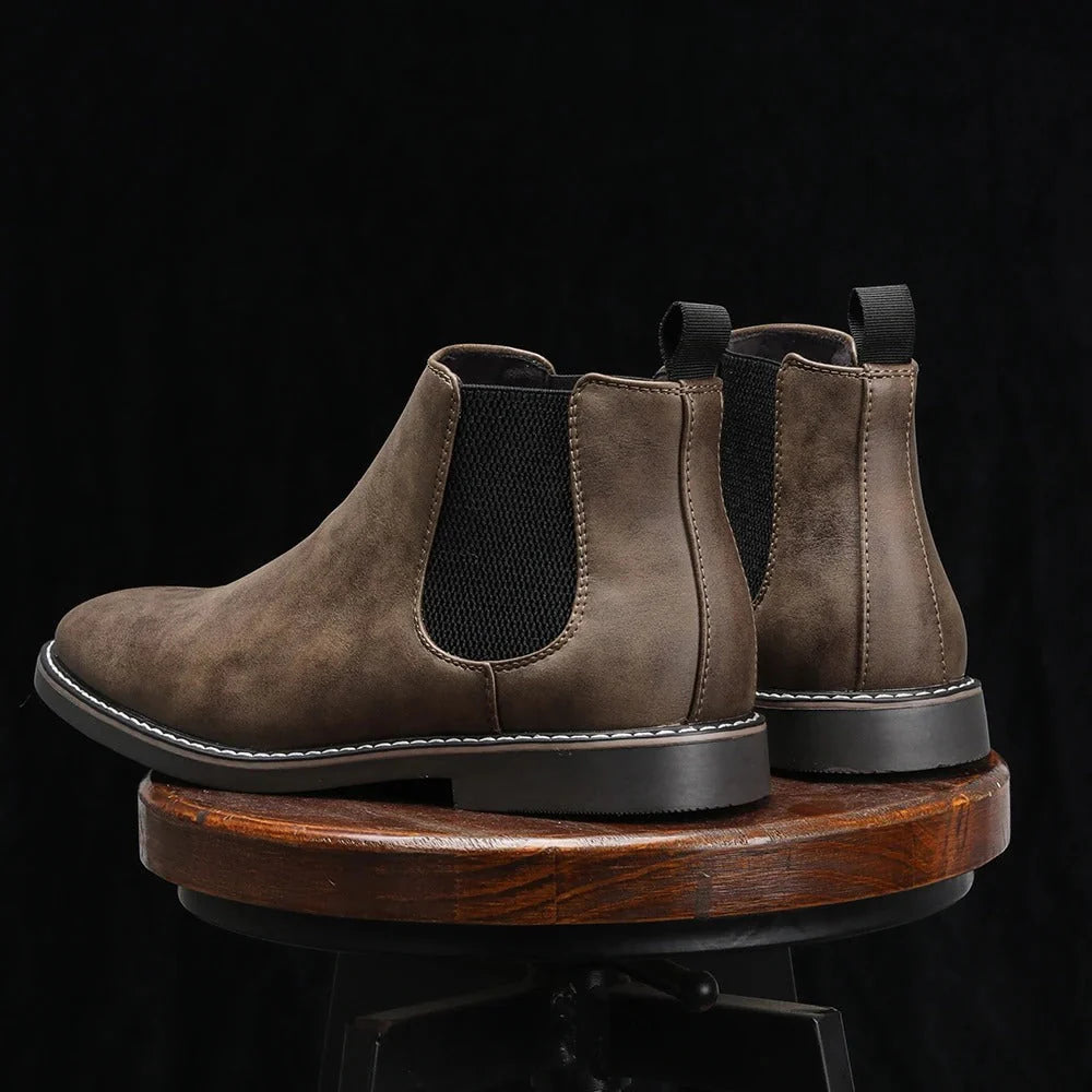Dinis - Botines Chelsea de Cuero para Hombre
