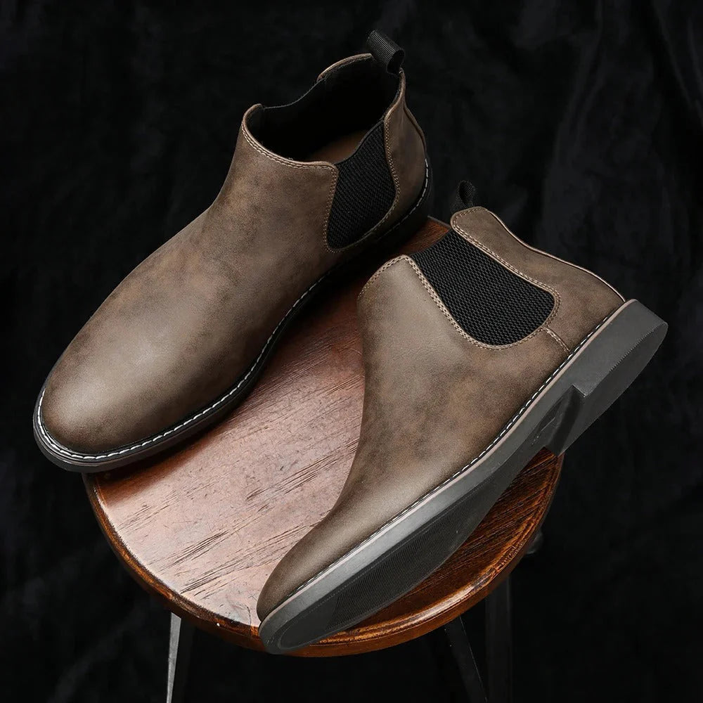 Dinis - Botines Chelsea de Cuero para Hombre