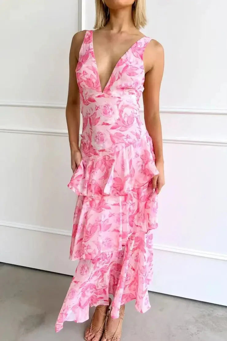Eli - Vestido Comprido Elegante de Verão