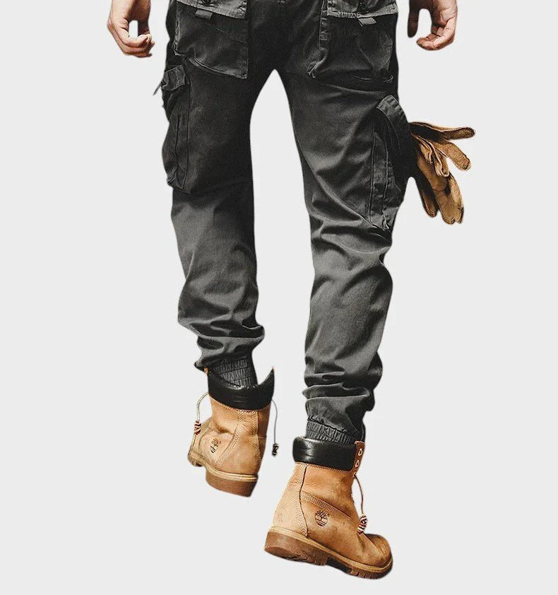 Marco - Pantalones Cargo Elásticos con Bolsillos