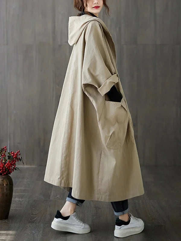 Margarida | Capa De Lluvia Larga Mujer Con Capucha