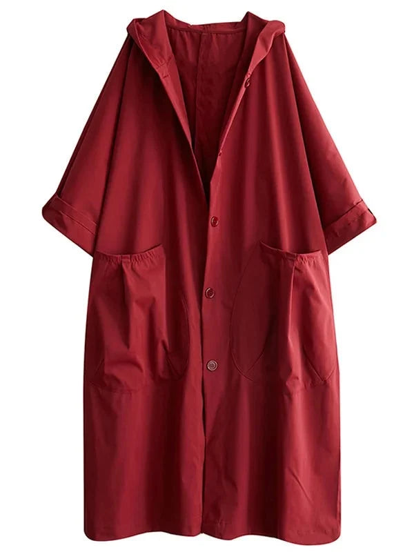 Margarida | Capa De Lluvia Larga Mujer Con Capucha