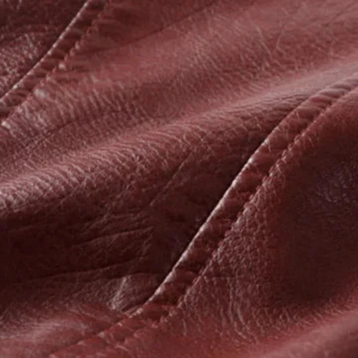 Mariana | Chaqueta Biker De Cuero Sintético Mujer Con Cinturón