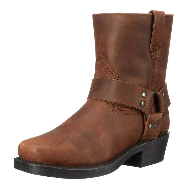 Botas De Piel Western Para Hombre Elegantes Duraderas Cómodas Para Aventura Diaria