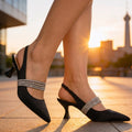 Aroa | kitten heels con cristales