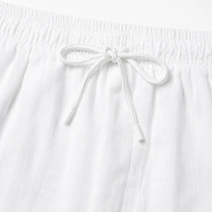 Nuno | Conjunto De Lino Hombre Camisa Manga Larga Pantalón Cordón