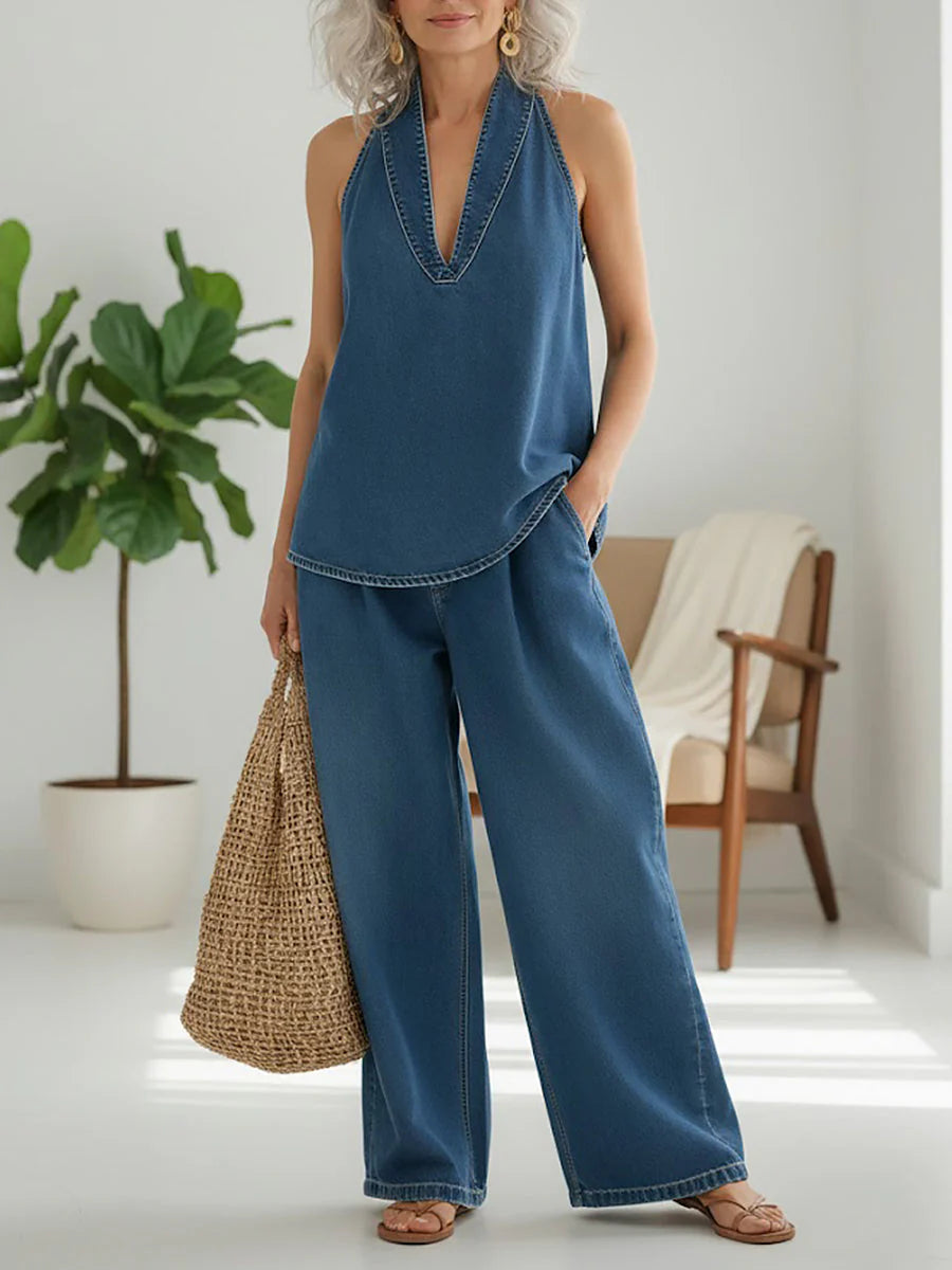 Rita - conjunto de dos piezas en denim