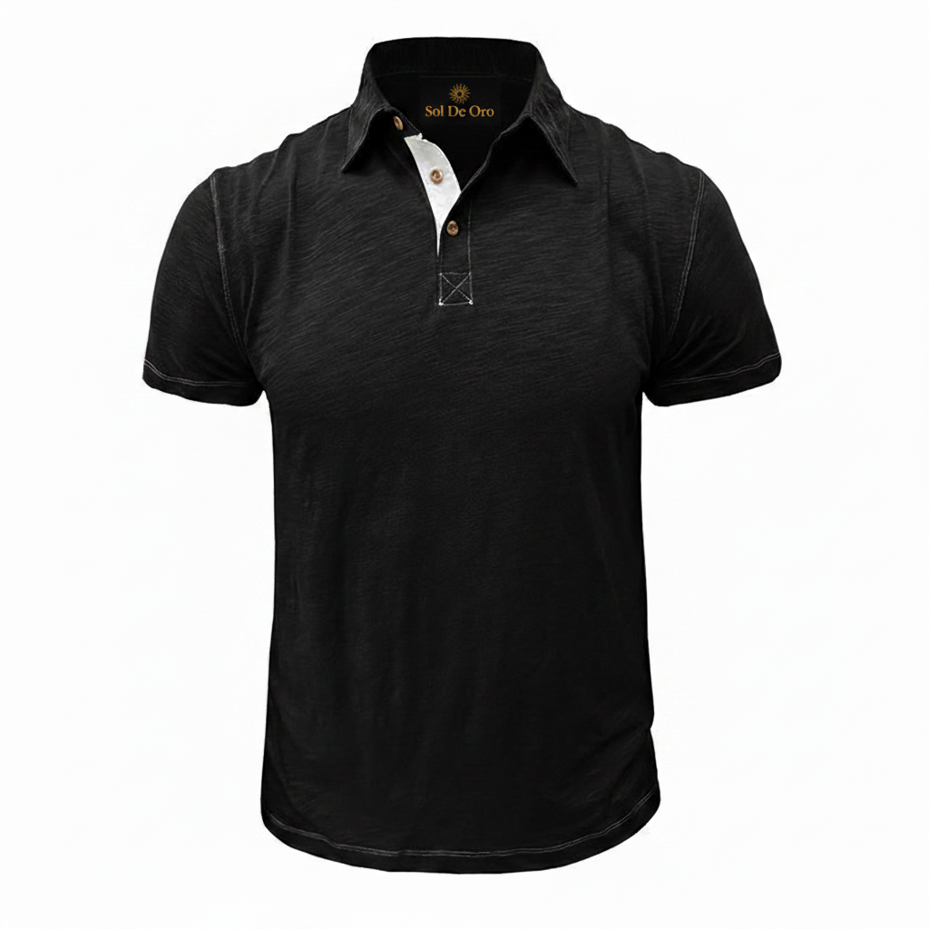 Polo Negro Sol De Oro