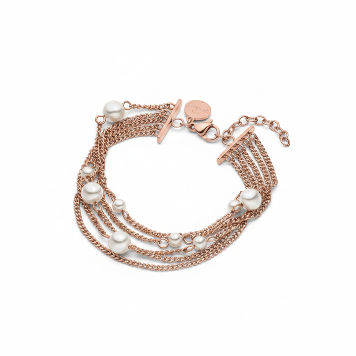 Pulsera Sea Gleam - Rose Gold White Background