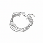 Pulsera Sea Gleam - Silver White Background